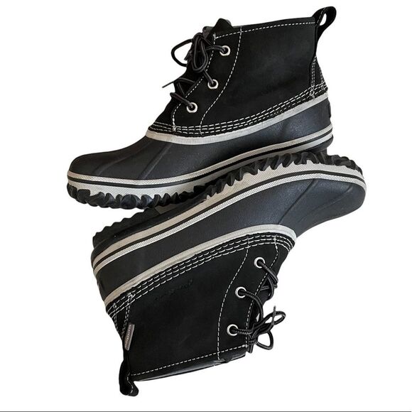 Women’s Eddie Bauer Hunt Pac Mid Boot Black Size 7 - Picture 1 of 9
